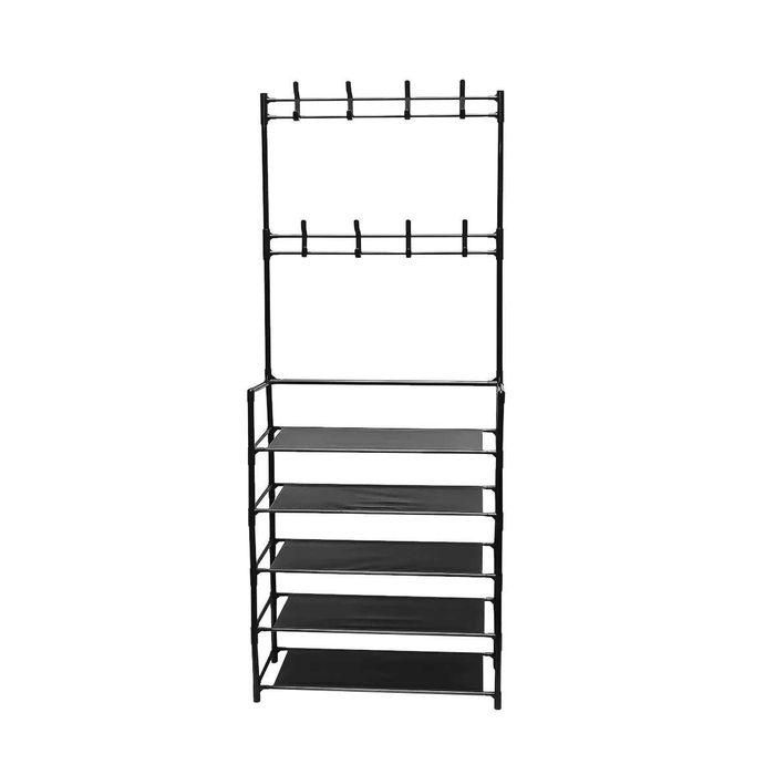 Cuier pentru haine cu suport pantofi, 4 sau 5 rafturi, 80cm