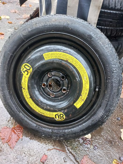 Roata rezervă Slim 5x100 r16 pe VW sau Skoda seat