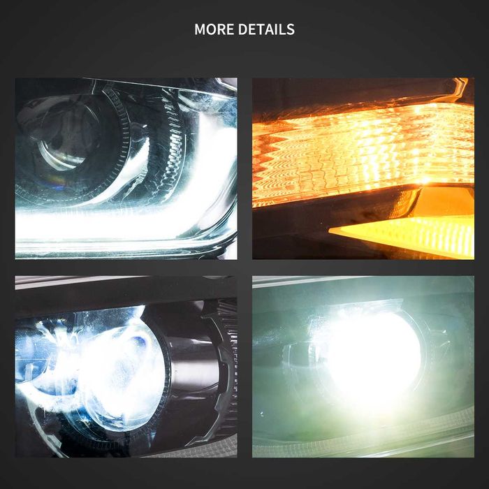 Комплект LED фарове с динамични мигачи за Chevrolet Camaro 2016 - 2018