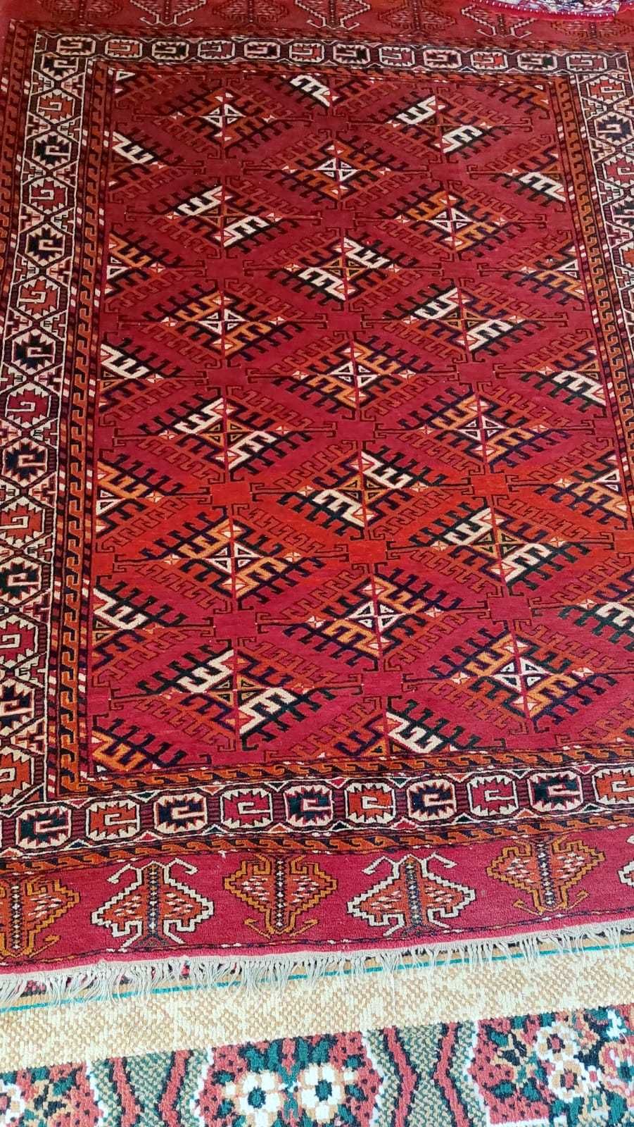 Натуральный шерсть  кілем түркменский текстиль