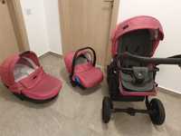 Carucior 3 in 1 KRAUSMAN OWO PLUS PINK - impecabil