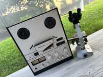 Magnetofonul Rostov 105 si Microscop de Laborator IOR ML-4M