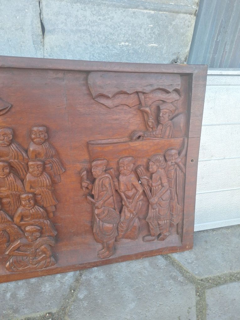 Стара Картина Дърворезба