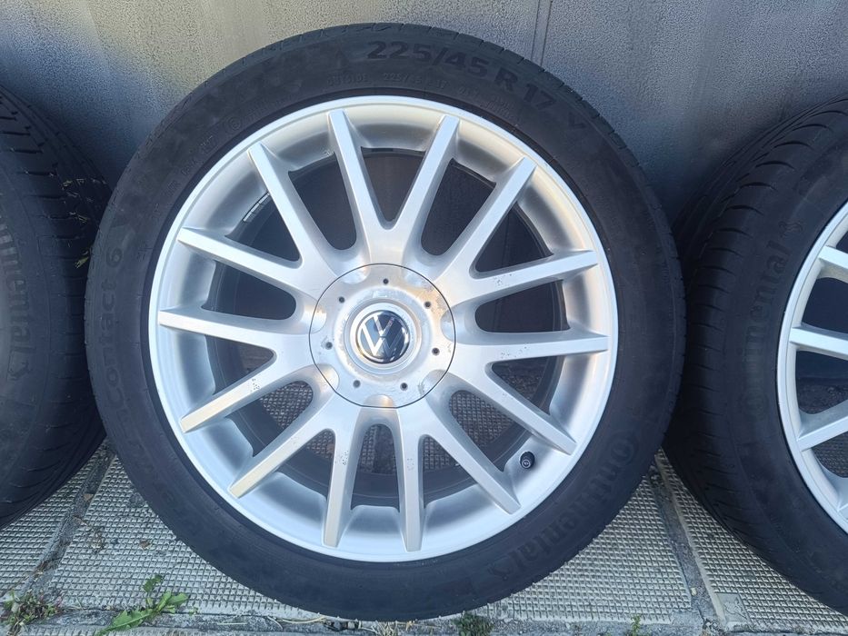 ОРИГИНАЛНИ джанти с гуми 17 ' 5x112 57,1 ФОЛКСВАГЕН / VW GOLF TOURAN