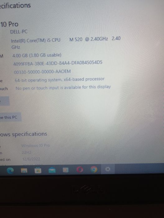 Laptop Dell latitudine 5510