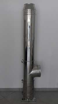 COS DE FUM INOX , Diam interior 120mm, H=6M, dublu perete , izolat