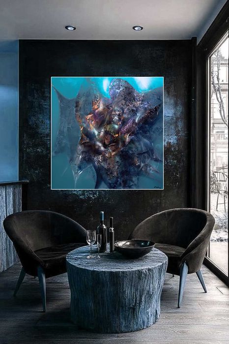 Inger randunica pictura mare de colectie 140 cm capodopera Kloska