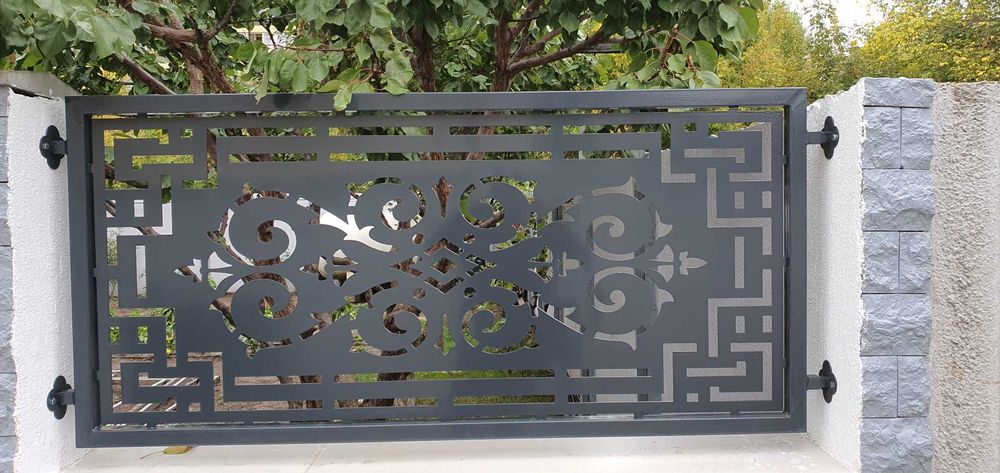 Gard din tabla traforata CNC tabla decupata CNC