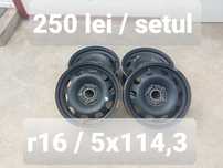 Set jante tabla r16 / Dacia Nissan Renault / 5x114,3