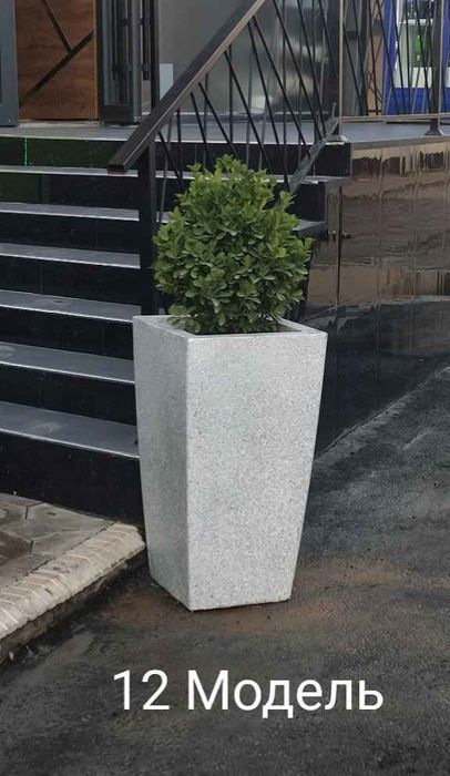 Вазон, кашпо, горшки, клумбы, уличные цветочницы из бетона