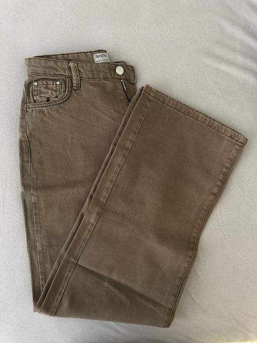 BERSHKA дънки с широки крачоли