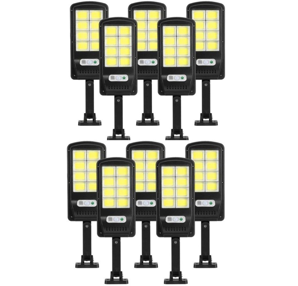 Set 10 Lampi solare stradale, cu senzor de miscare, putere 90 W