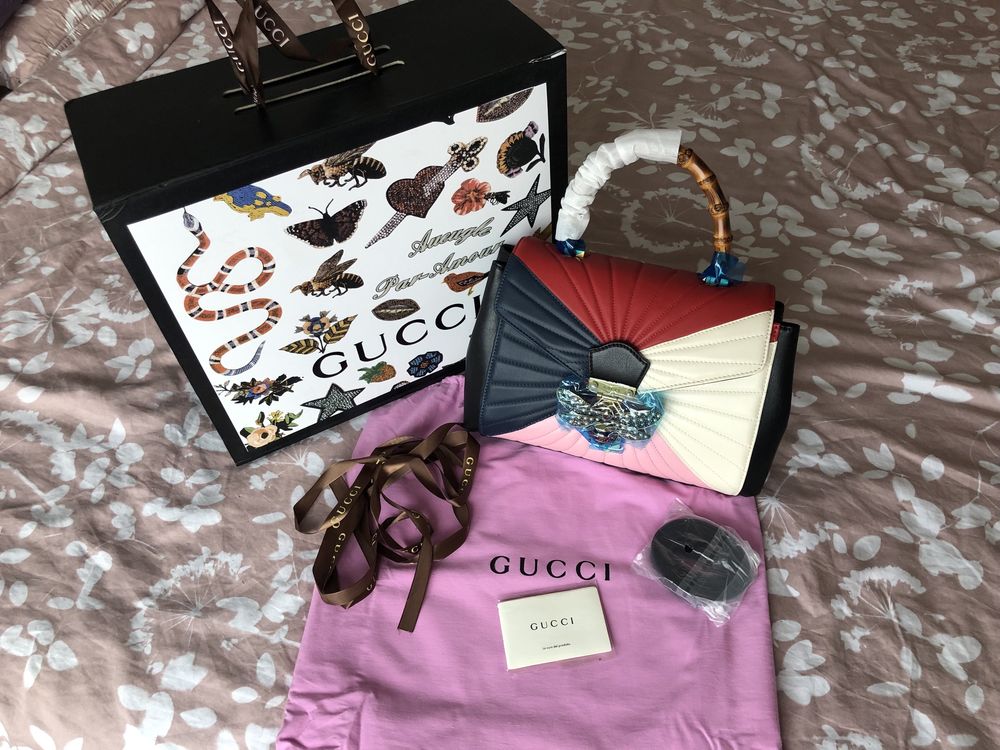 Кожена Чанта Gucci