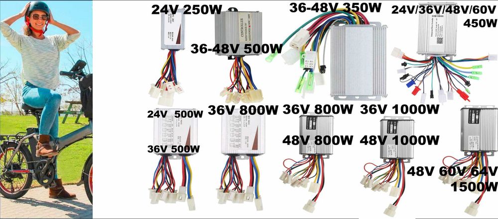 Controler bicicleta electrica, scuter 48V 60V 64V 1500W 36V/48V 800W