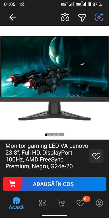 Monitor Lenovo g24e 20