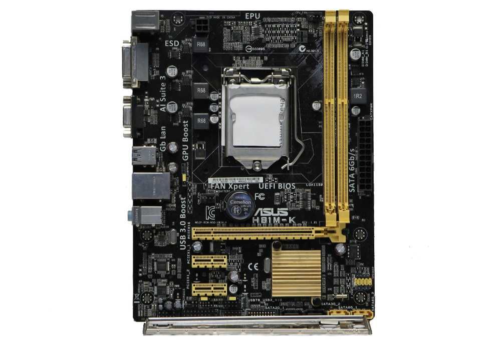 Мат.Плата LGA 1150 ASUS H81M-K 2x DDR3