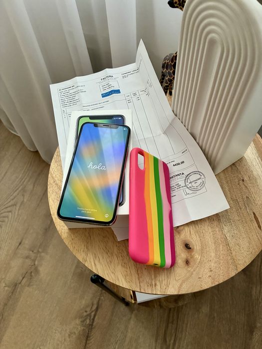 Iphone x 64GB ,alb / Baterie 76% / telefon personal
