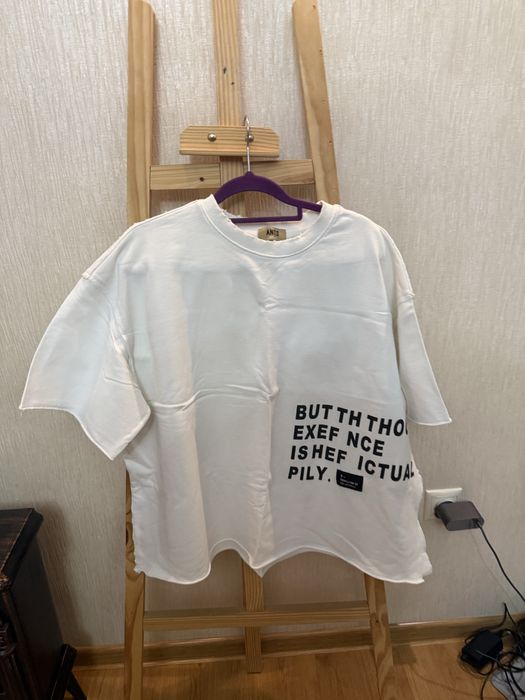 Кофта белая с коротоим руковом