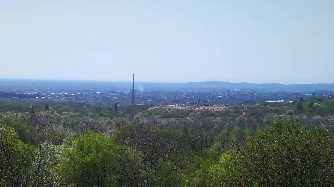 Парцел 2236 кв. м. с панорамен изглед към Стара Загора с ток и вода