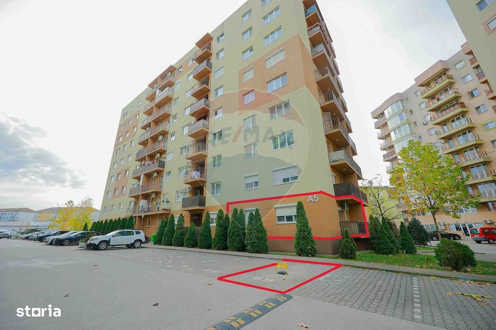 Apartament 2 camere, loc parcare în fața geamului, Prima Nufărul A5
