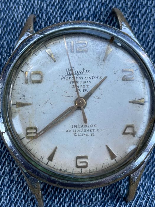 ATLANTIC Worldmaster Vintage 21 Jewels Mecanic Swiss 38 mm