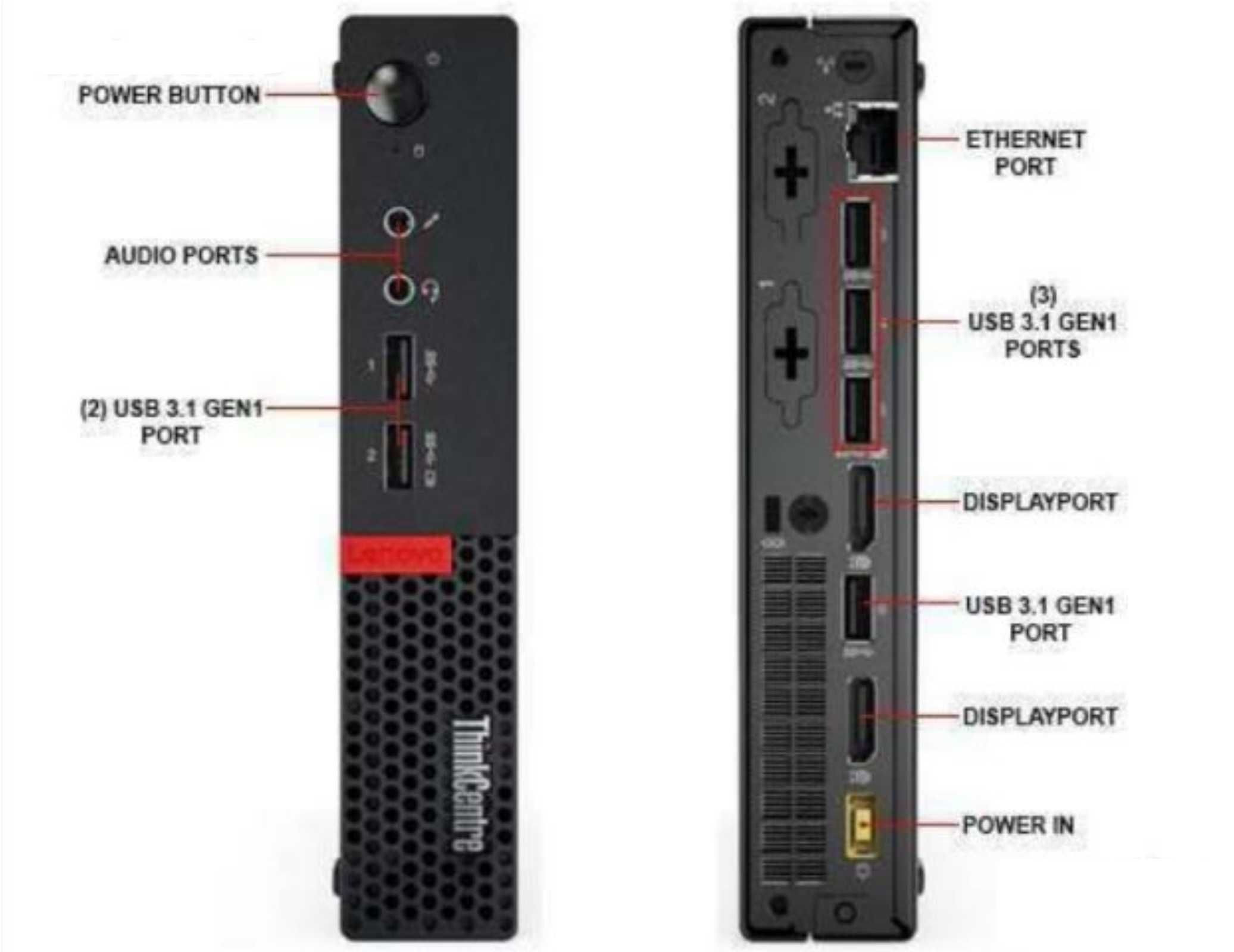 Lenovo M710q Tiny/Core i5-6500T/16GB RAM/512GB SSD/Win 10 Home компютъ
