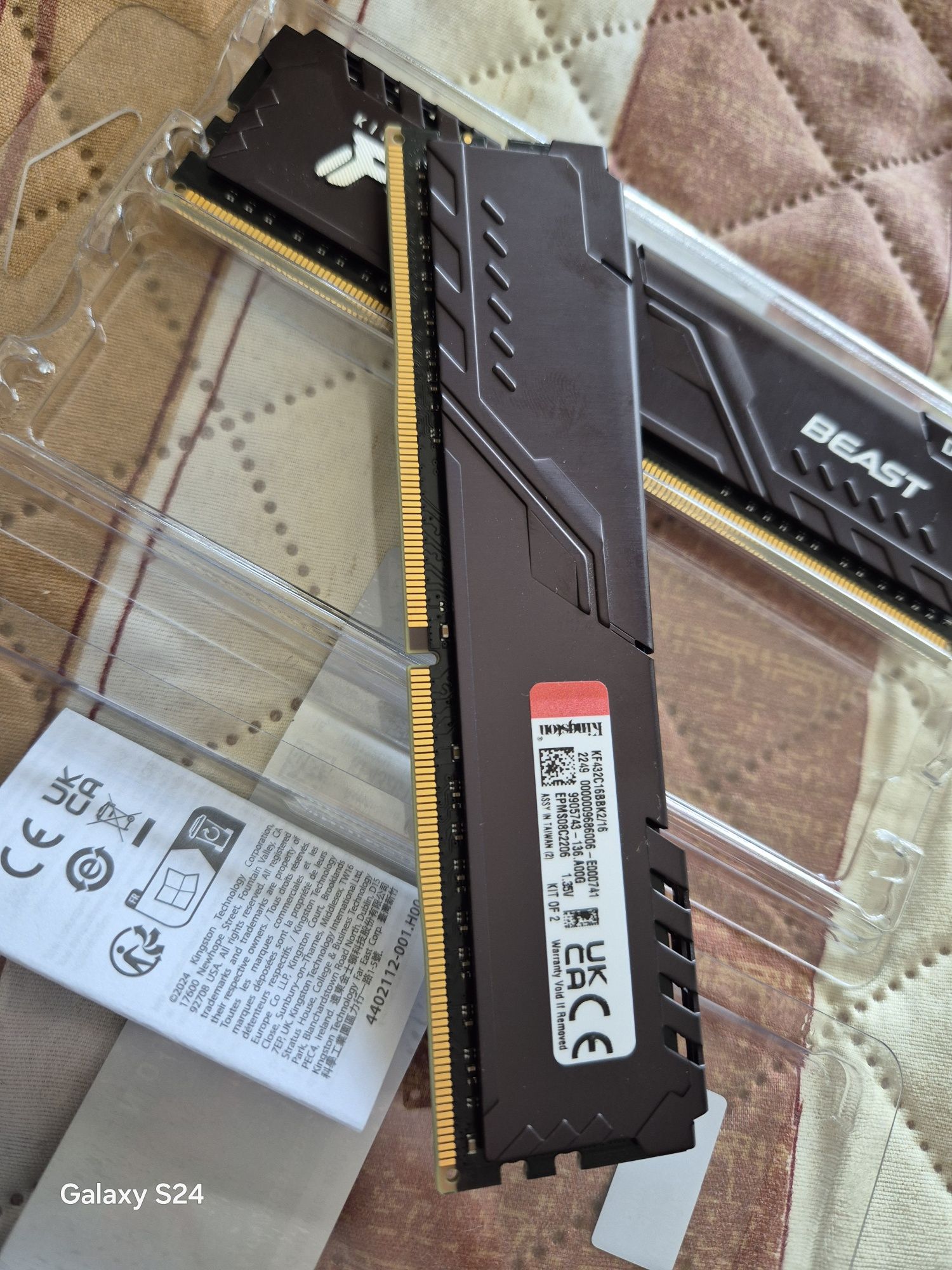 Kingston Fury Beast DDR4 2x8 Kit 3200mhz CL 16