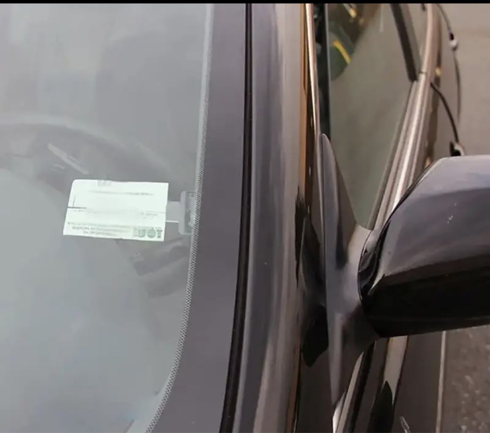 Clips parbriz parcare ticket taxi uber bolt skoda sticker 3M