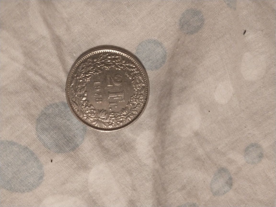 Monedă 2 Franci elvețieni 1978