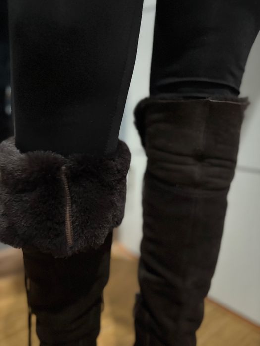 Ботуши/ кафяв цвят/Естествен велур