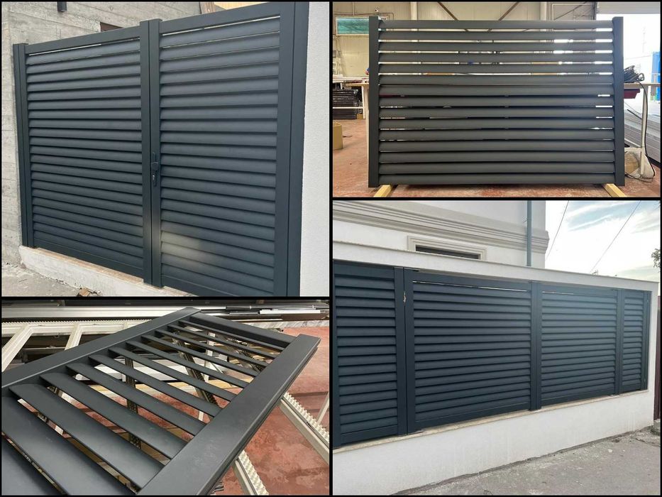 Producem garduri, porti, balustrade si copertine din aluminiu