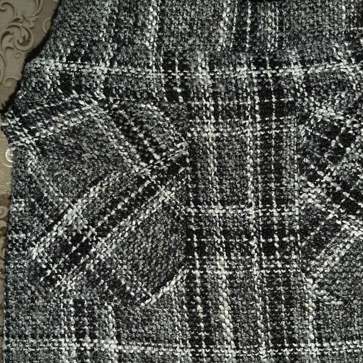 твидовая юбка с кармашками