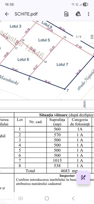 Vand teren cartier Grigorescu Oradea 500mp