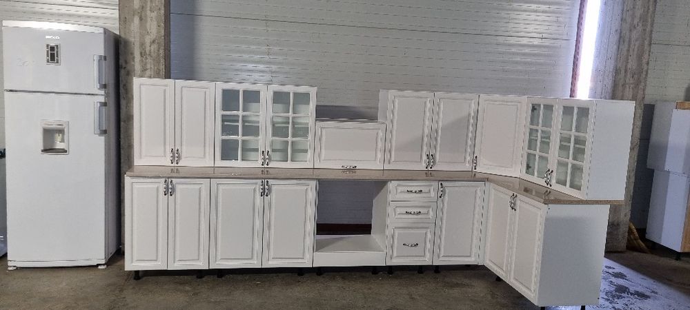 Mobila de bucatarie noua forma L, colt cu Soft Close, MDF 340x140