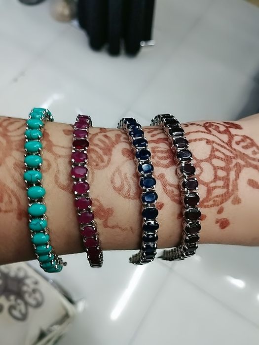 Серебро браслеты камни натуральные новые