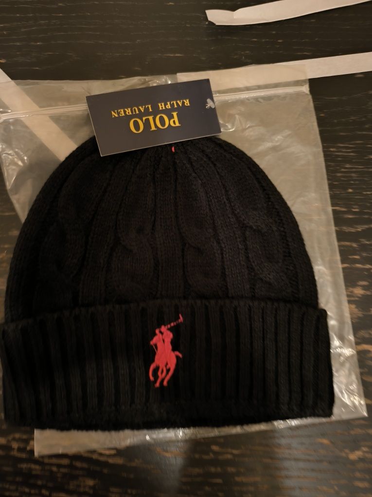 Căciulă Ralph Lauren neagra, mărime universală, calitate premium