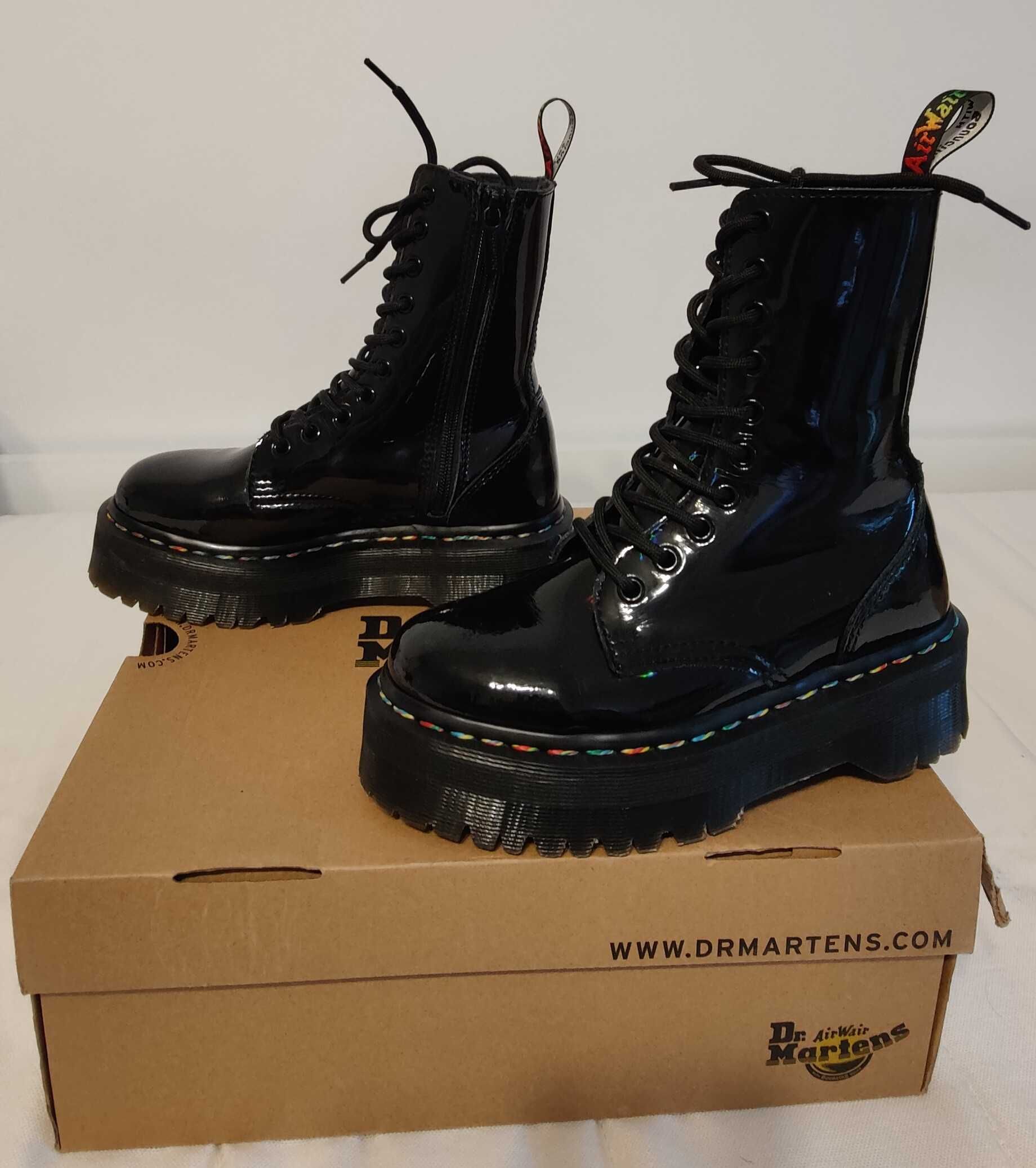 Ghete Dr. Martens Jadon HI Rainbow Patent