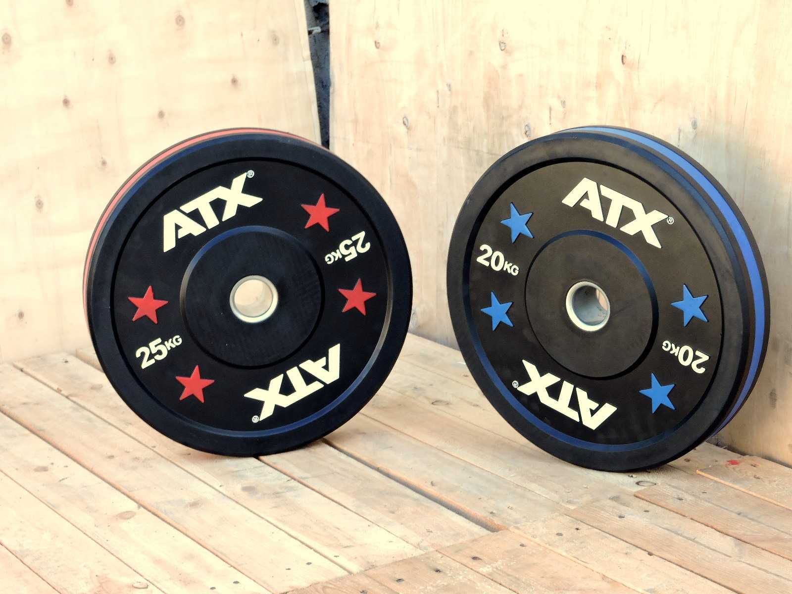 Олимпийски Дискове Bumper Plates ATX Stripes Тежести 2 х 20 кг