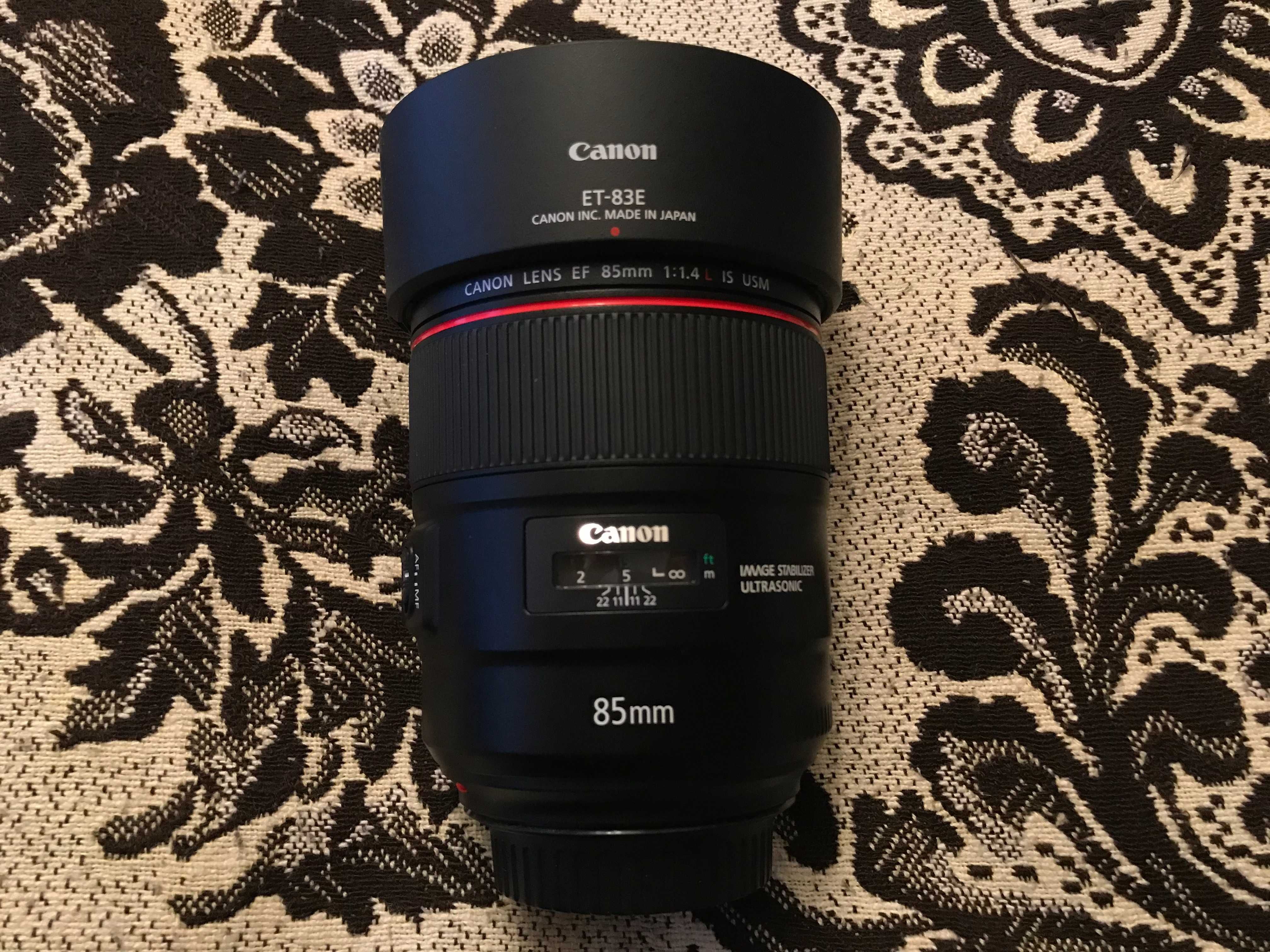 Canon Lens EF 85mm f 1.4 L USM