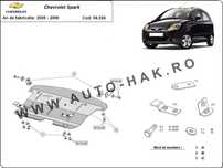 Scut motor metalic Chevrolet Spark 2005-2009 - otel 2mm
