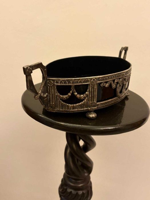 Bibelou fructiera centru de masa metalic bibelouri veche