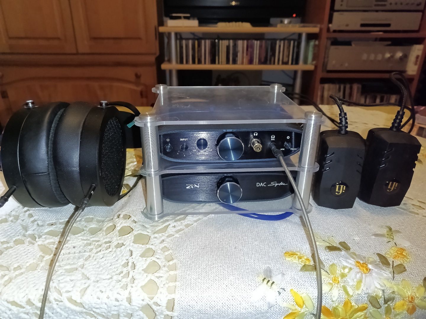 Dac ifi zen Signature, amplificator ifi Signature și căști hifiman