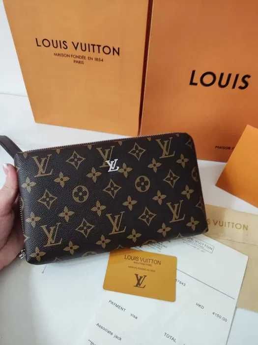 Чанта мъжка дамска портфейл Louis Vuitton, кожа, Франция