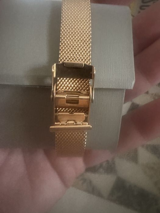 Ceas Fossil dama model Carlie, auriu roz curea plasa catarama fluture