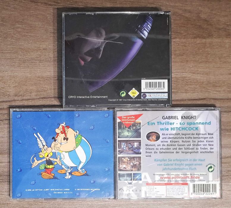 Lot 3 jocuri retro vintage PC (6 CD-uri) - limba germana