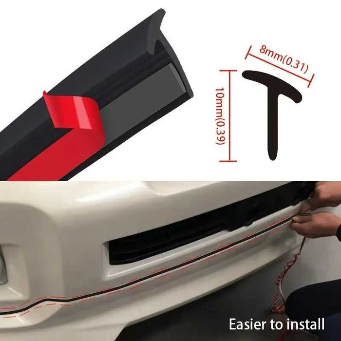 Гумено уплътнение за калници на кола, автомобил, дължина 2 метра