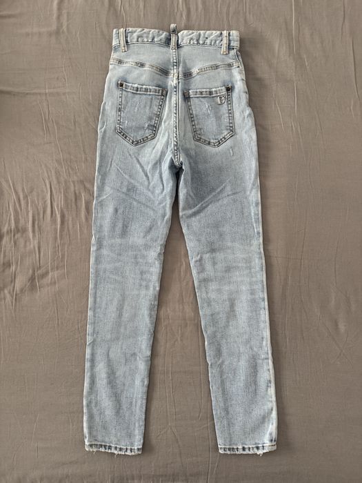 DSQUARED2 logo-tag distressed skinny jeans