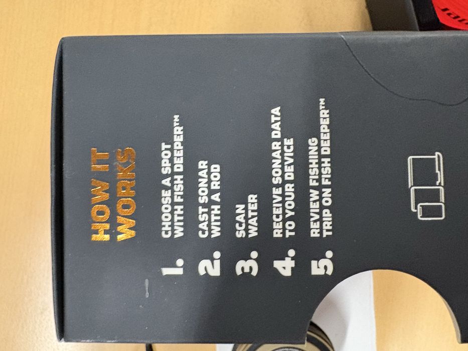 Sonar Pescuit Deeper chirp+2 folosit de trei ori .