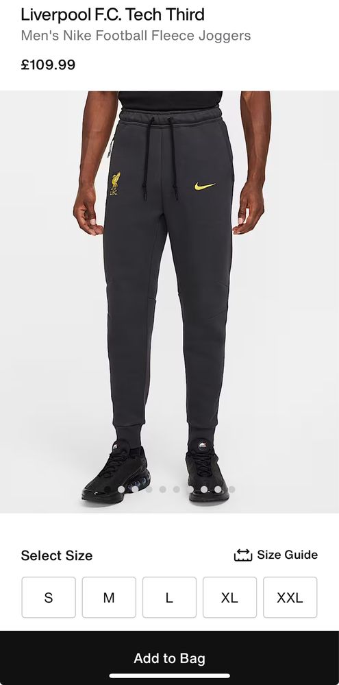 Мъжко! Чисто нов оригинален анцунг Nike Tech x Liverpool