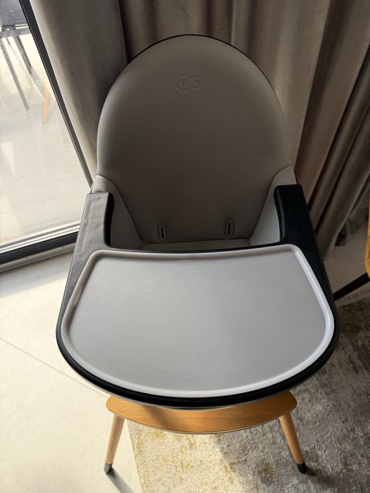 Scaun de masa 2 in 1 Kinderkraft Fini, Gri/Negru